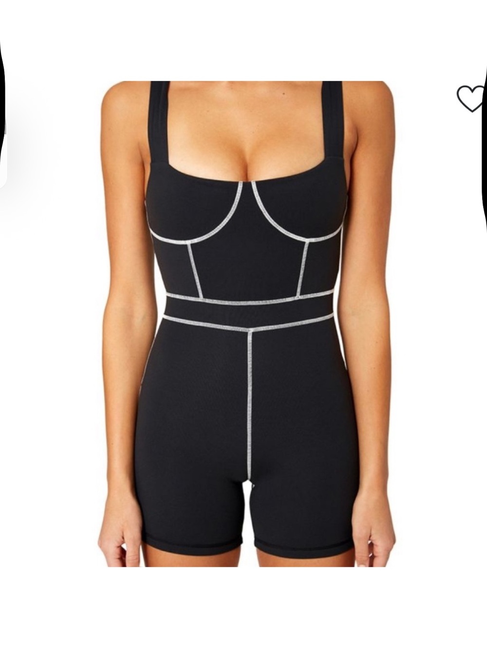 Black Active Romper